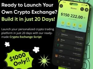 Own Crypto Market with 1000$ Crypto exchange scrip